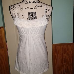 Euc Small White Tank Top Ann Taylor Loft
